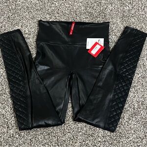 Spanx Quilted (Moto) Faux Leather Leggings